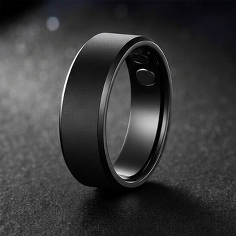 Belyra Magnetic Ring - matte black hero angle image