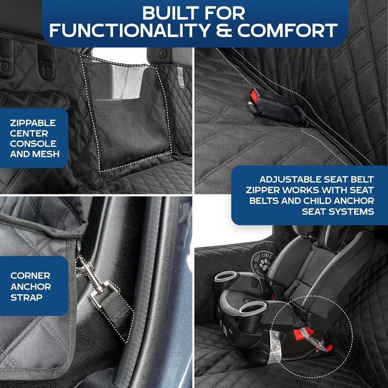 Belyra Hard Bottom Backseat Extender for Dogs with Door Protection image 6 image